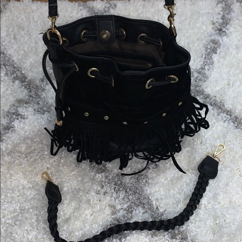 black tassel purse